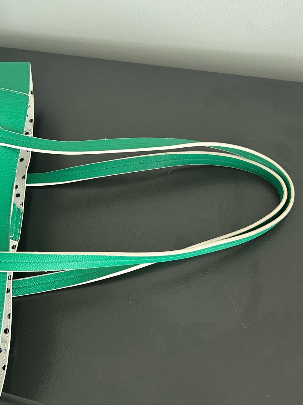 Tommy Bahama Green Reversible Tote Bag Carryall structured tote - Picture 5 of 11